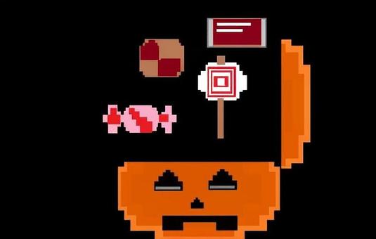 ハロウィン　お菓子入れ