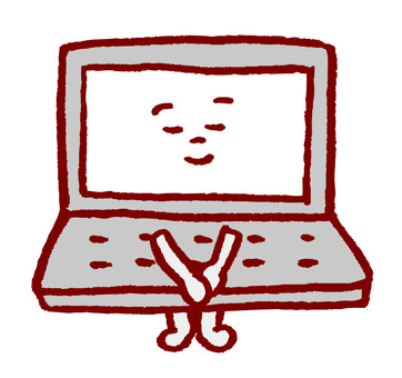 Illustration, computer, pc, laptop, 