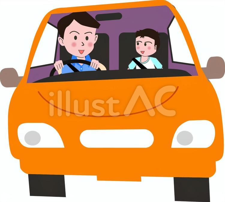 車　運転　普通車　ドライブ 車,運転,普通車のイラスト素材