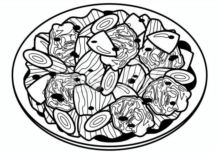 回鍋肉-1c 回鍋肉,肉,キャベツのイラスト素材