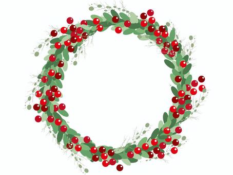 クリスマ・スリース6 クリスマ・スリース6 クリスマス,リース,飾り,オーナメント,12月,イベント,メリークリスマス,クリスマスイヴ,サンキライのイラスト素材