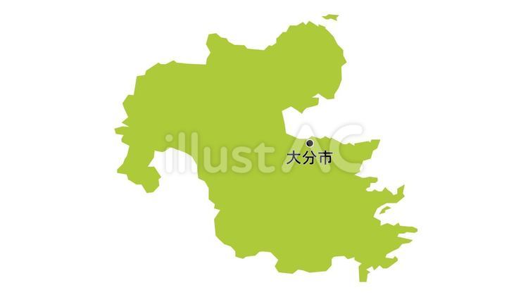 大分県大分市 大分県,大分市,大分のイラスト素材