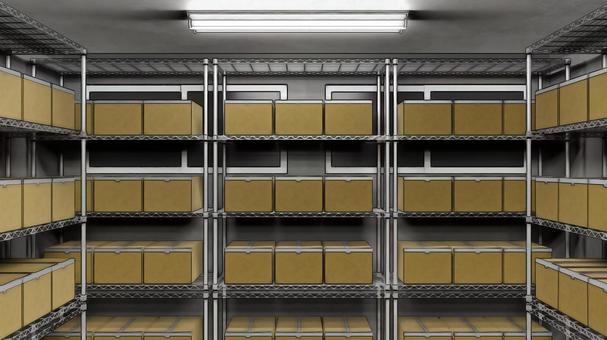 倉庫 倉庫,荷物,倉庫作業,段ボール,仕事,在庫,山積み,室内,物置,保管庫のイラスト素材