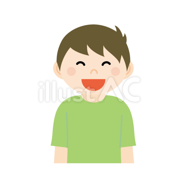 笑う男性イラスト No 無料イラストなら イラストac