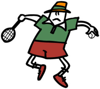 Illustration, character, tennis, people, 