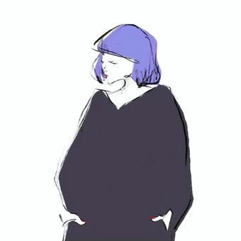 Illustration, appointment, female, one piece, 