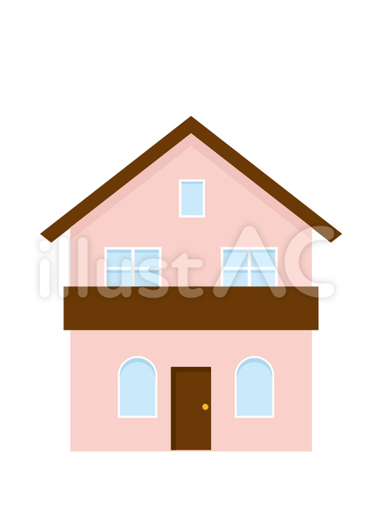 家7 建物,家,一戸建てのイラスト素材