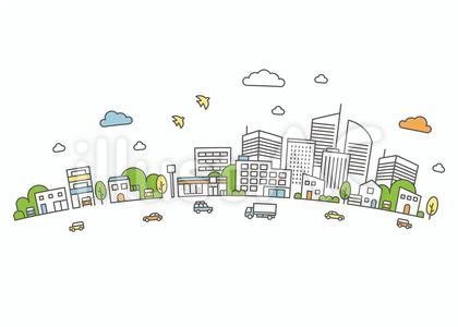 街並みイラスト