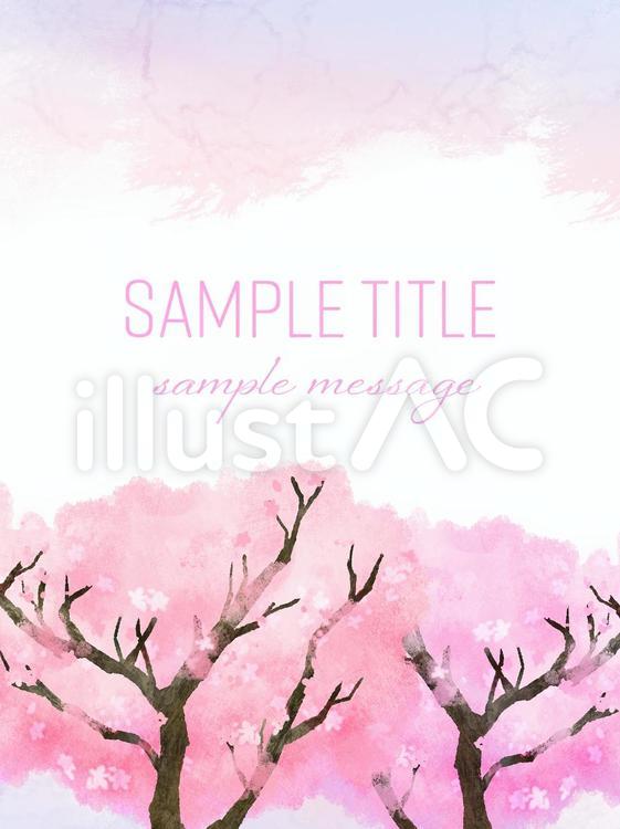 Free Vectors | Sakura tree frame
