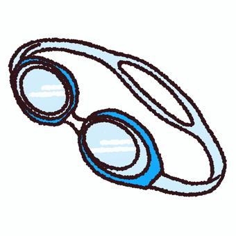 水中メガネ 水泳,メガネ,ゴーグル,水中メガネ,スイミング,プール,学校,海,海水浴,目のイラスト素材