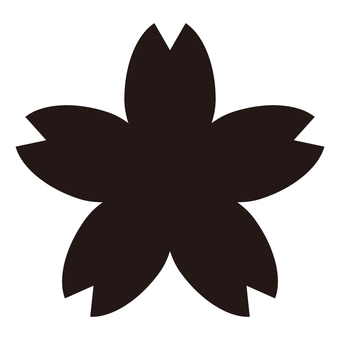 Cherry blossom icon_black, , JPG, PNG and EPS