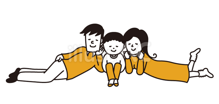 家族 家族,親子,夫婦のイラスト素材