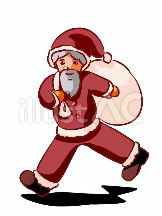 サンタ風おじさん サンタクロース,おじさん,クリスマスのイラスト素材