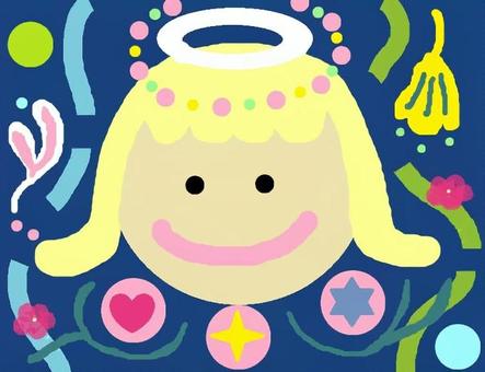 天使 天使,可愛い天使,エンジェル,笑顔,スマイルのイラスト素材