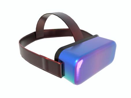VRレインボーゴーグル vr,vrゴーグル,バーチャルリアリティ,ヘッドマウントディスプレイ,バーチャル,ゴーグル,vr製品,仮想空間,レインボーのイラスト素材