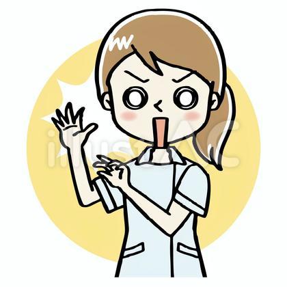 看護師 ポーズ 上半身 女性 11