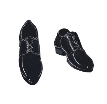 Leather shoes, JPG Leather shoes, leather shoes, black, work, JPG