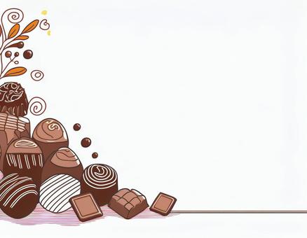 Chocolate frame material, JPG Chocolate frame material, chocolate, chocolate, valentine's day, JPG
