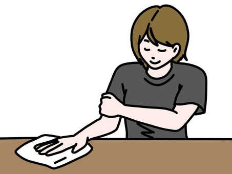 腱板を鍛えるワイピング運動 腱板,トレーニング,金髪,茶髪,ブロンド,タオル,リハビリ,回復,体操,運動のイラスト素材