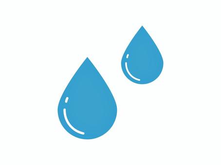 汗のワンポイントアイコン 汗,水,水滴,アイコン,雫,水色,しぶき,水飛沫,飛沫,水しぶきのイラスト素材