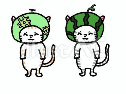 すいかめろんちびねこさん