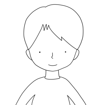 男の子のイラスト1 男の子,手書き,かわいい,園児,幼稚園,保育園,イラストのイラスト素材