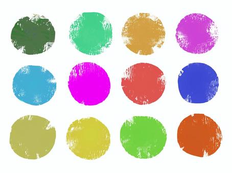 かすれた丸のアイコンセット_スタンプ かすれた丸のアイコンセット_スタンプ おしゃれ,手描き,手書き,スタンプ,アイコン,丸,円,かすれ,レトロ,フレームのイラスト素材