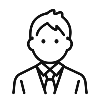 シンプルなスーツの男性 人物,ビジネス,人,アイコン,顧客,アバター,男性,男,会社員,社会人のイラスト素材