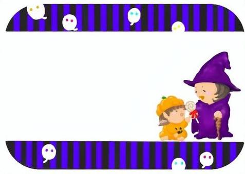 [文章枠]ハロウィン おたより,テンプレート,保育園,幼稚園,こども園,クラスだより,園だより,飾り枠,フレーム,ハロウィンのイラスト素材
