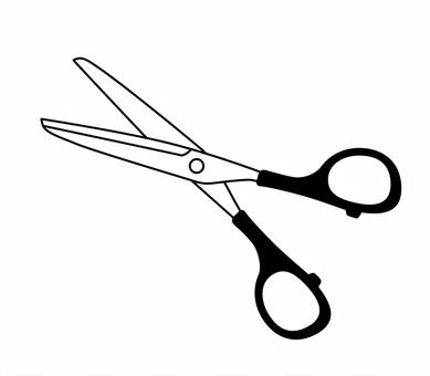 ハサミのアイコン ハサミ,切る,道具,刃物,文房具,もの,器具,アイコン,マーク,シンボルのイラスト素材