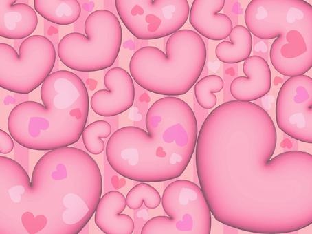 Overflowing heart background, , JPG, PNG and AI