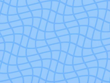 ワープ風の青色太線格子柄背景素材　水色 格子,マス,背景,フレーム,枠,効果線,あしらい,シンプル,おしゃれ,かわいいのイラスト素材