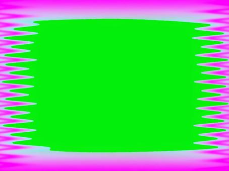 popや広告のフレーム枠の素材の背景画像 pop,広告,フレーム,枠,緑色,ピンク,背景,壁紙,コピースペース,テキストスペースのイラスト素材