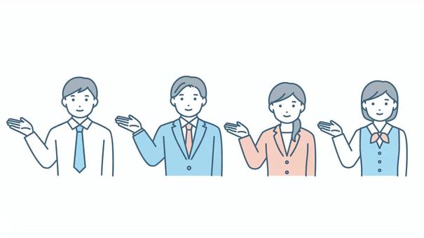 business people to guide, JPG, PNG and AI business people to guide, руководство, принятие, предложение, JPG, PNG and AI
