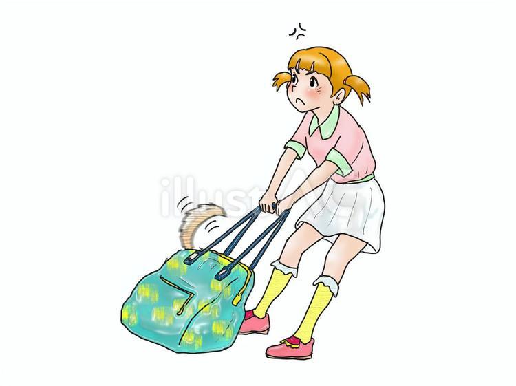 ペットは連れていけないのよっ！ 人物,こども,女の子のイラスト素材
