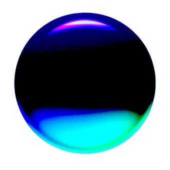 青の球体のイラスト ボタン,アイコン,押しボタン,シンプル,カラフル,光沢,丸のイラスト素材