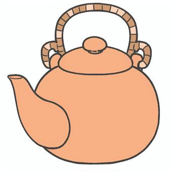 急須の手描きイラスト1 急須,緑茶,湯呑み,日本茶,お茶,飲み物,手描き,挿絵,カテキン,単品のイラスト素材