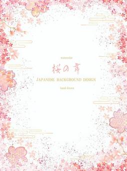 春天的花朵櫻花舞蹈日本背景 119 春天的花朵櫻花舞蹈日本背景 119