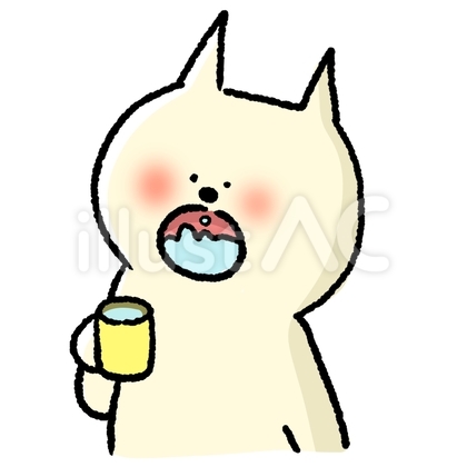うがいするねこ