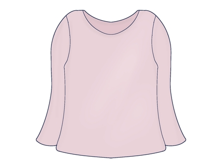 女性用長袖インナー 女性用,レディース,下着,肌着,衣類,インナー,長袖,冬インナー,防寒,重ね着のイラスト素材