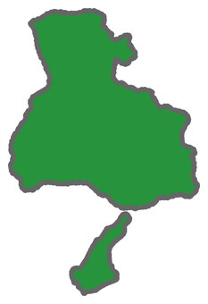 兵庫県 兵庫県,兵庫,地図,ラフ,手描き,手書き,手描き風,手書き風,緑,淡路島のイラスト素材