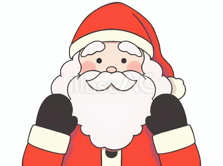 サンタの挿絵 サンタクロース,クリスマス,キャラクターのイラスト素材
