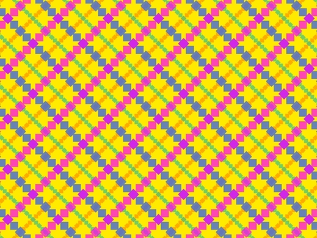 ビビッドカラーのキルト風チェック柄 ビビッドカラーのキルト風チェック柄 正方形,ひし形,チェック柄,キルト柄,パッチワーク,幾何学,幾何学模様,パターン,背景,ポップのイラスト素材