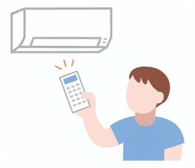 Man turning on the air conditioner, JPG, PNG and AI Man turning on the air conditioner, air conditioner, cooler, air conditioning, JPG, PNG and AI