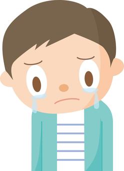 Illustration, cry, sad, male, 