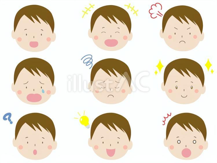 男性の表情 セット 男性の表情 セット 表情,セット,アイコンのイラスト素材