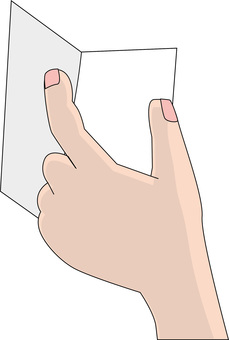 カンニングイメージ メモ,紙,持つ,手,見る,チェック,カンニング,イメージのイラスト素材