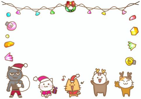 クリスマス　フレーム　でるたきゃっと