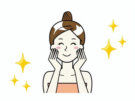 エステを受ける女性のイラスト エステを受ける女性のイラスト 女性,エステ,化粧,マッサージ,美容,人物,美しい,日本人,20代,30代のイラスト素材