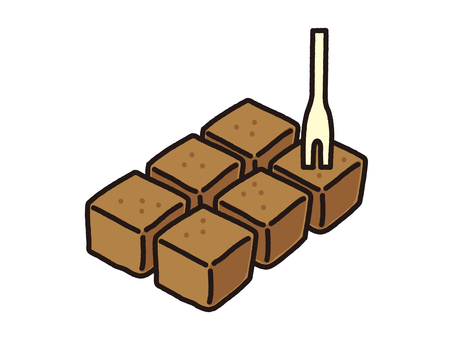 手づくり生チョコ 生チョコ,ガナッシュ,四角,手作り,バレンタイン,ギフト,プレゼント,チョコ,チョコレート,ビターのイラスト素材